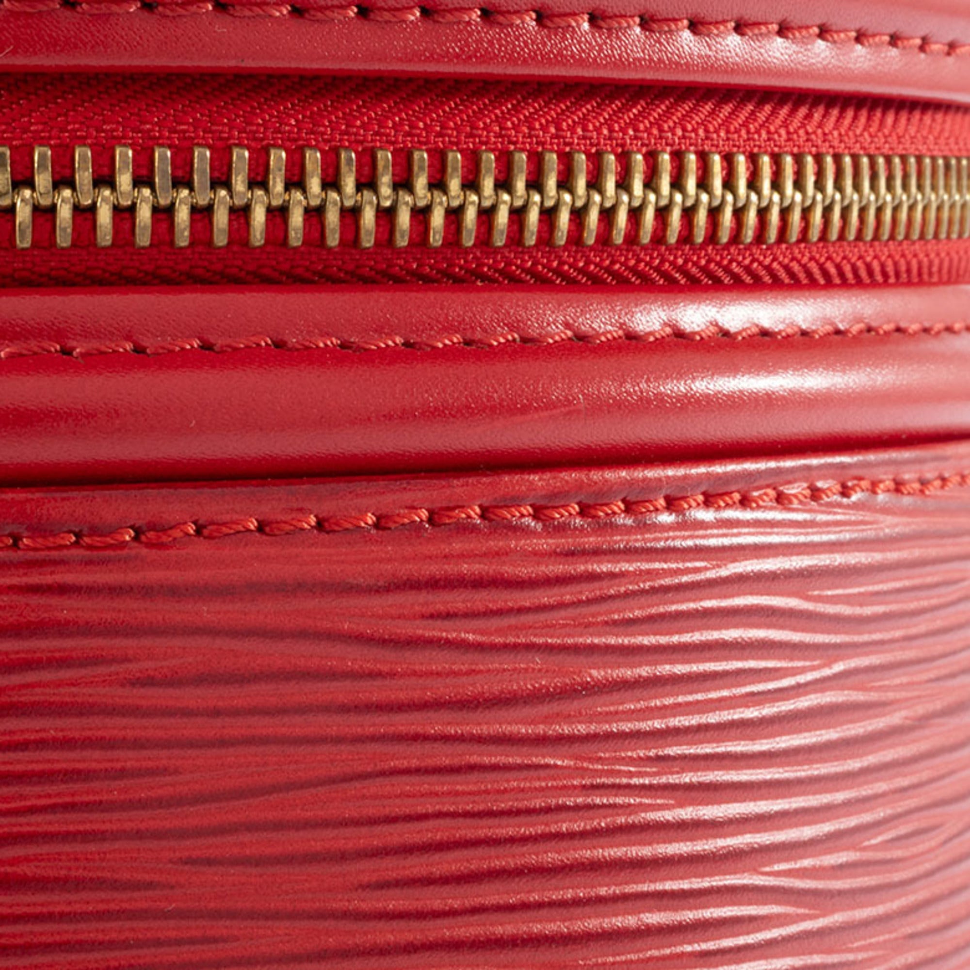 Louis Vuitton Castilian Red Epi Leather Handbag Vanity Bag (Pre-Owned)