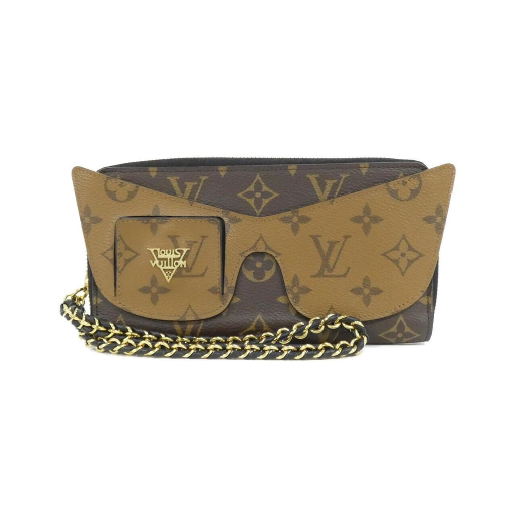 Louis Vuitton Marron Coated Canvas Long Wallet (Bi-Fold) (Pre-Owned)