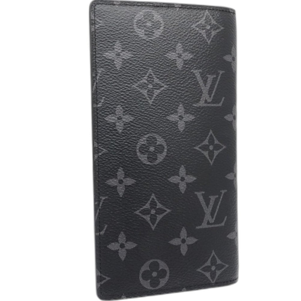 Louis Vuitton Black Monogram Eclipse Monogram Eclipse Long Wallet (Bi-Fold) (Pre-Owned)