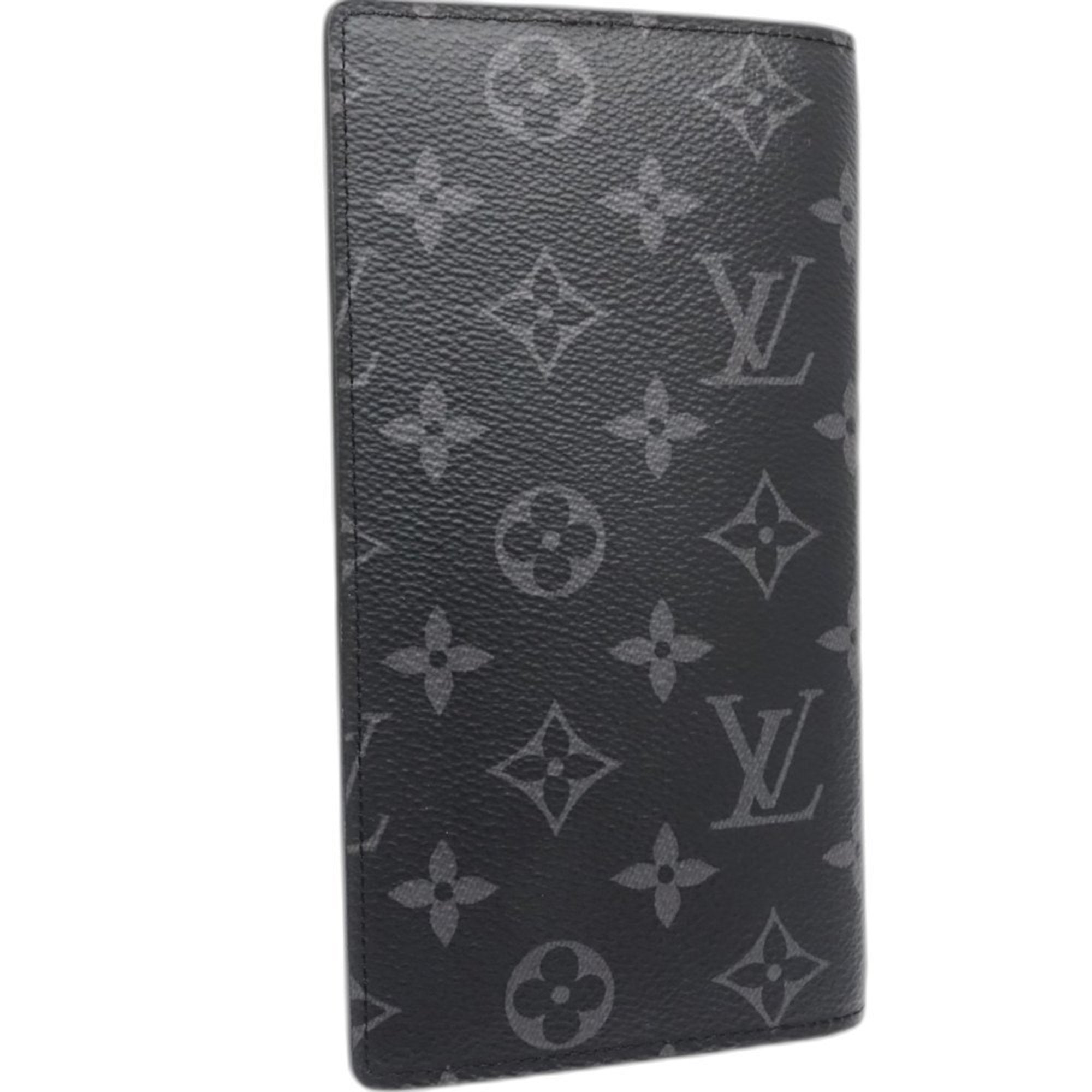 Louis Vuitton Black Monogram Eclipse Monogram Eclipse Long Wallet (Bi-Fold) (Pre-Owned)