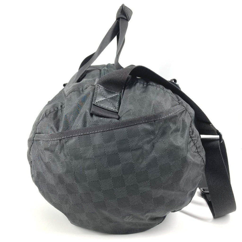 Louis Vuitton Black Damier Canvas Boston Bag Shoulder Bag (Pre-Owned)