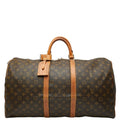 Louis Vuitton Brown Pvc Leather Boston Bag (Pre-Owned)
