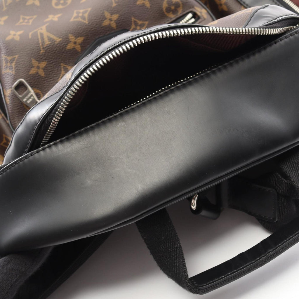 Louis Vuitton Black Brown Coated Canvas Monogram Pvc Leather Backpack (Pre-Owned)