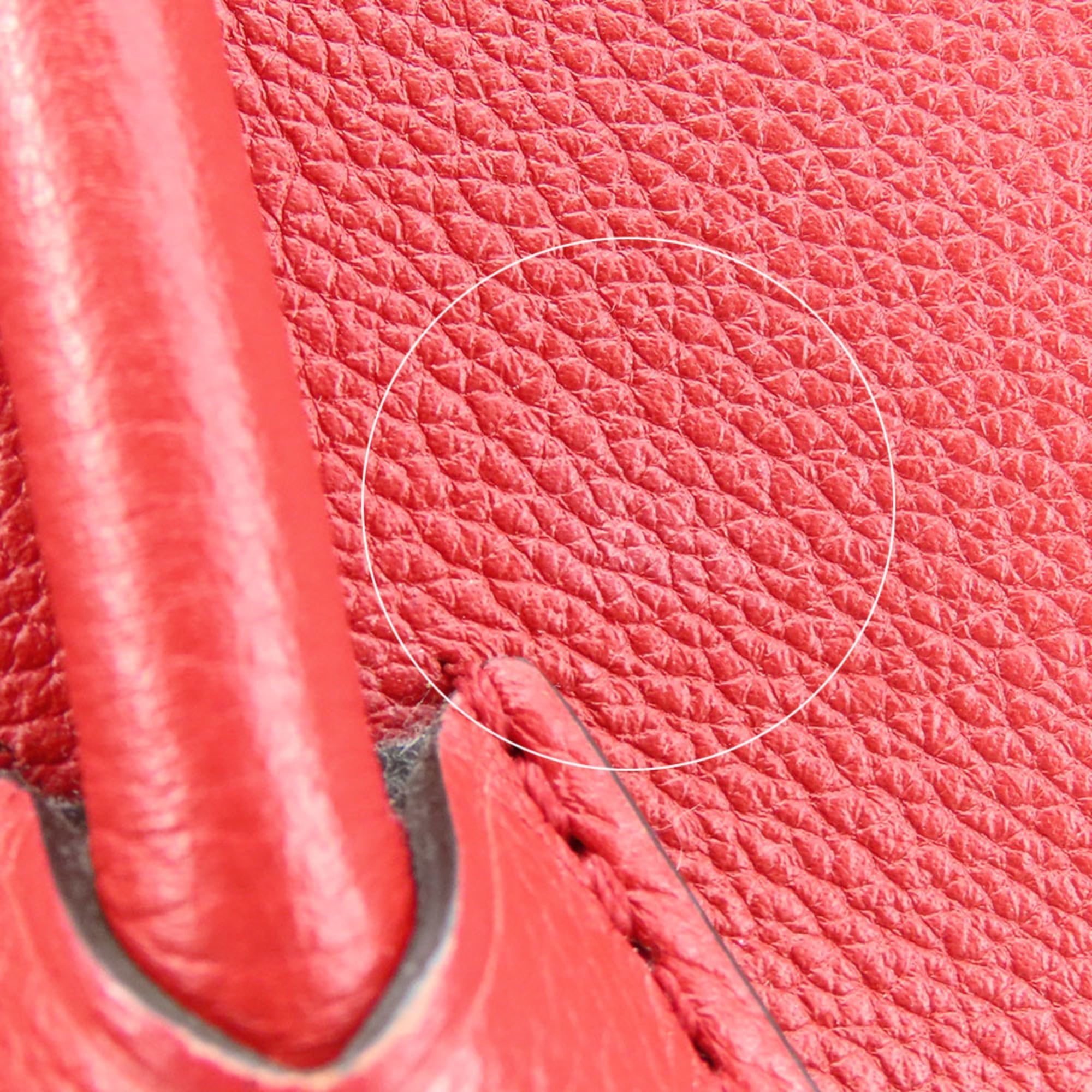 Louis Vuitton Monogram Cerise Red Brown Monogram Leather Tote Bag (Pre-Owned)