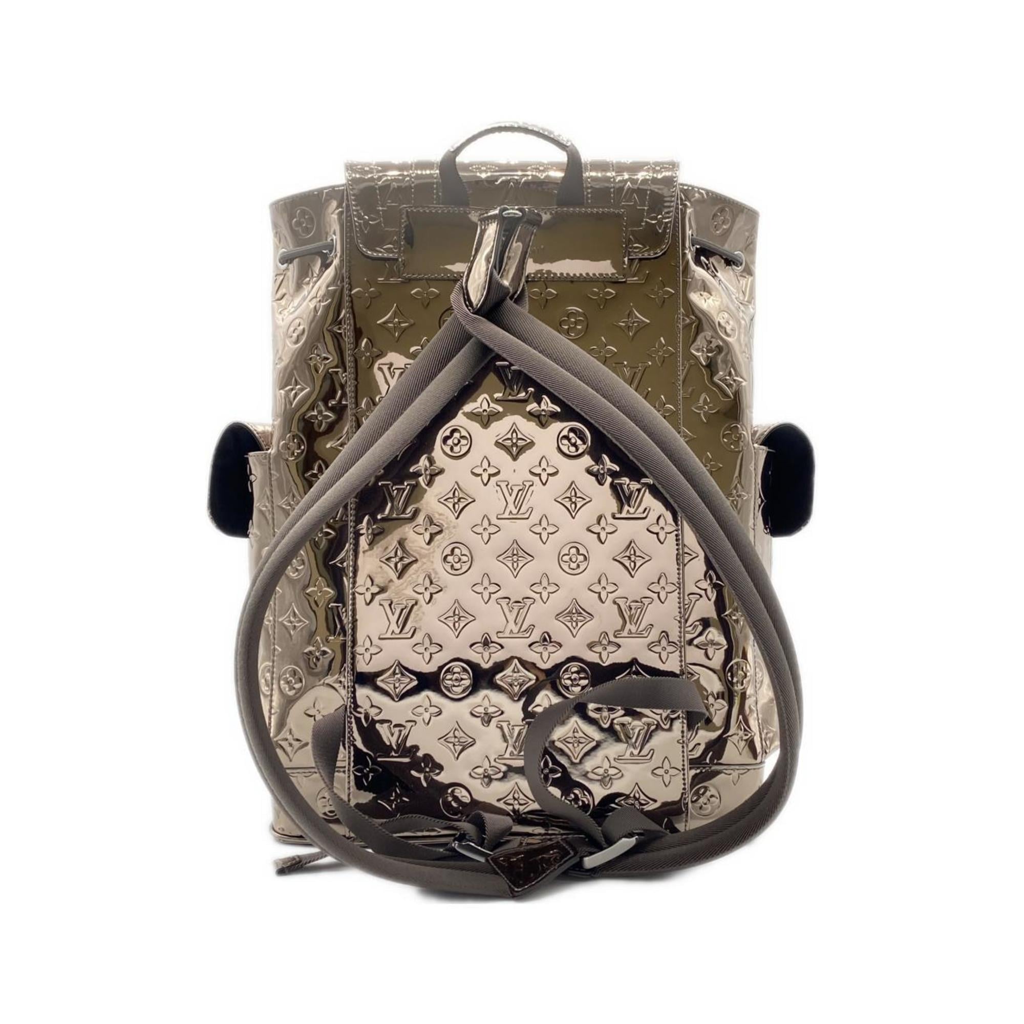 Louis Vuitton Gunmetal Coated Canvas Pvc Backpack (Pre-Owned)