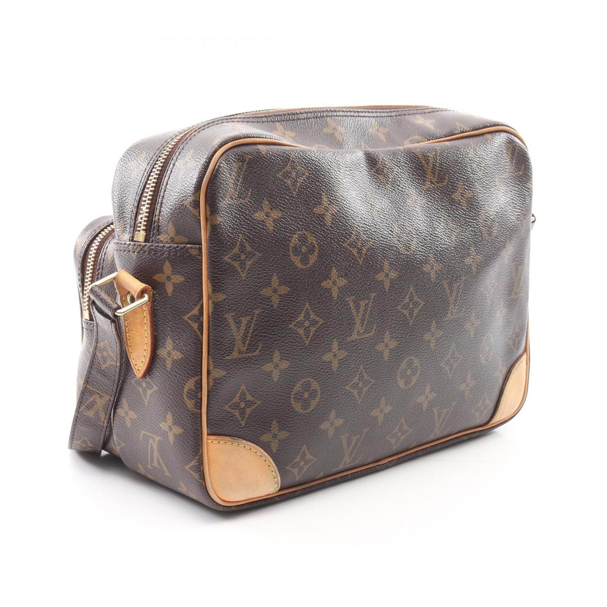 Louis Vuitton Brown Monogram Coated Canvas Leather Shoulder Bag (Pre-Owned)