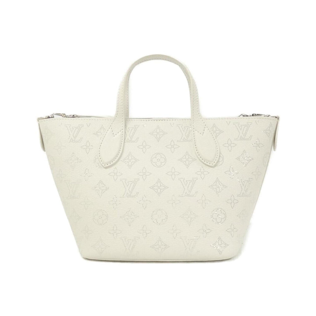 Louis Vuitton Mahina White Leather Handbag (Pre-Owned)
