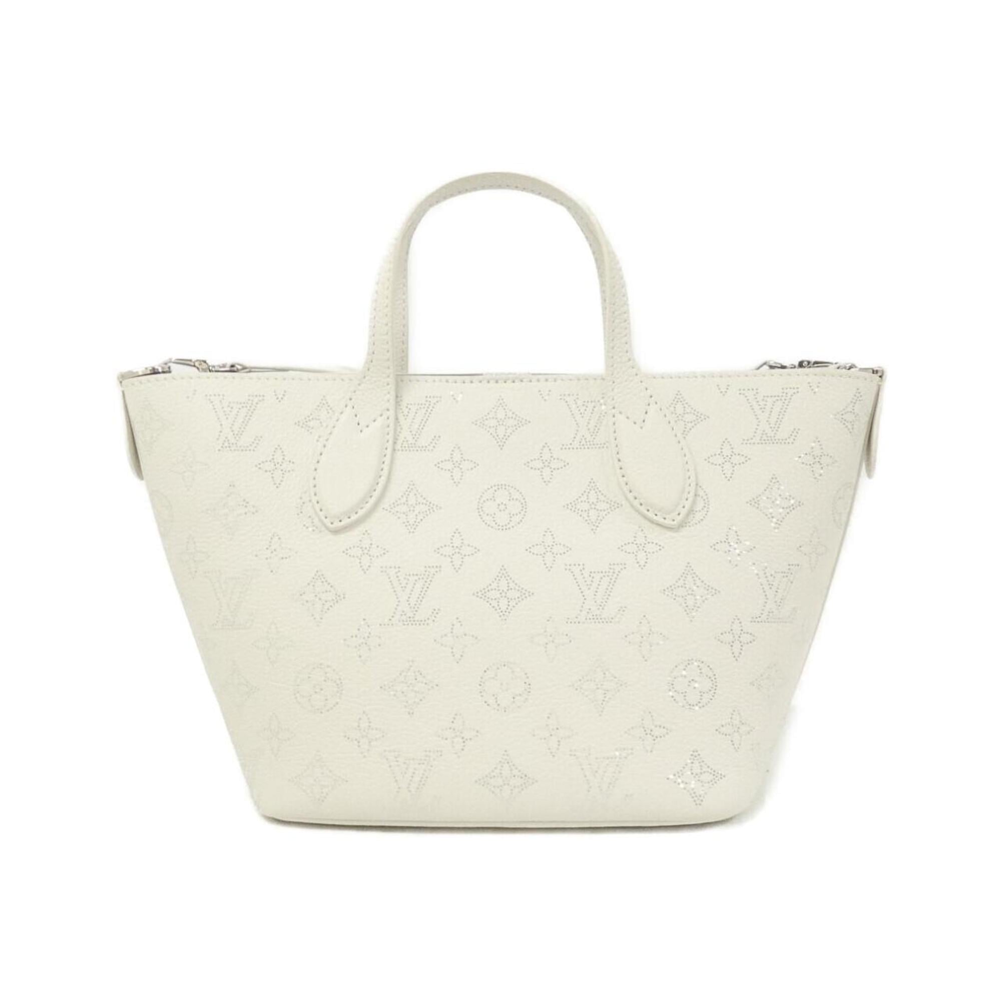 Louis Vuitton Mahina White Leather Handbag (Pre-Owned)