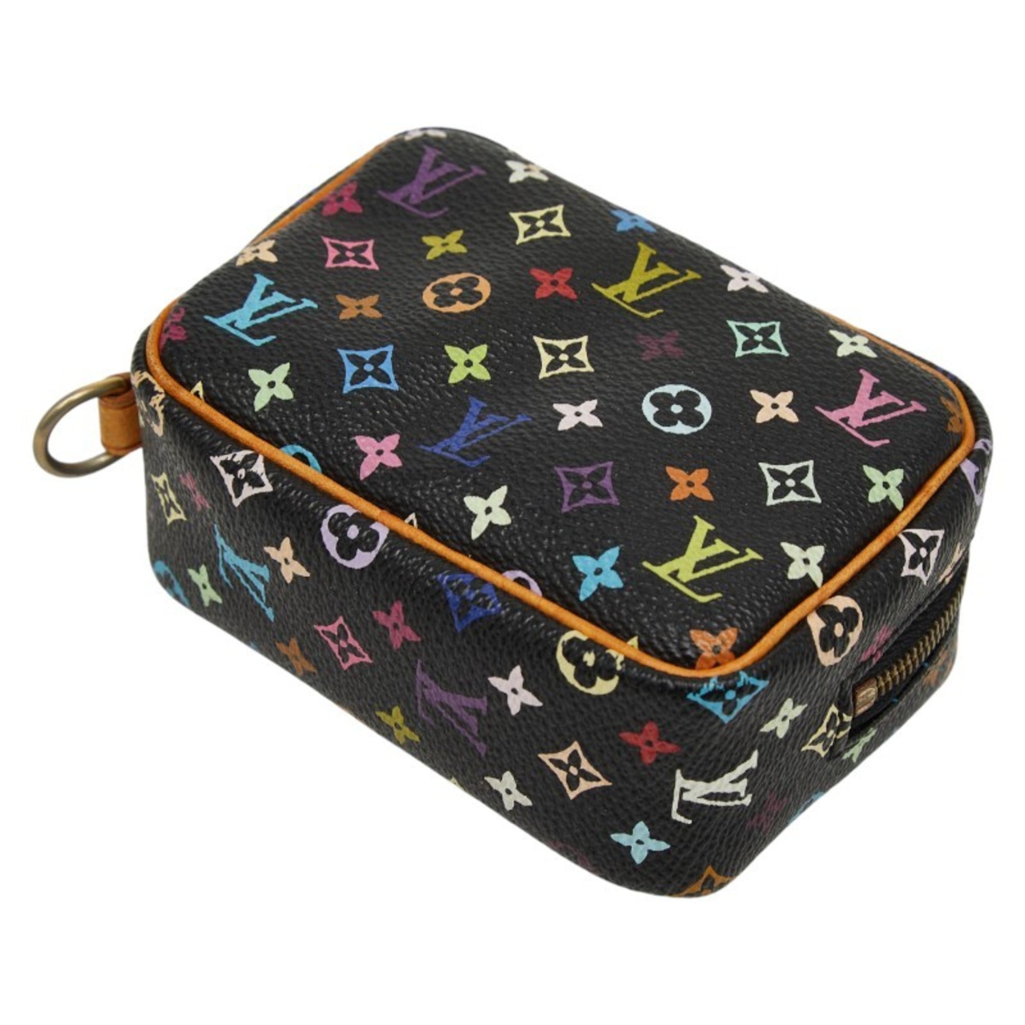 Louis Vuitton Black Multi-Color Pvc Leather Pouch (Pre-Owned)