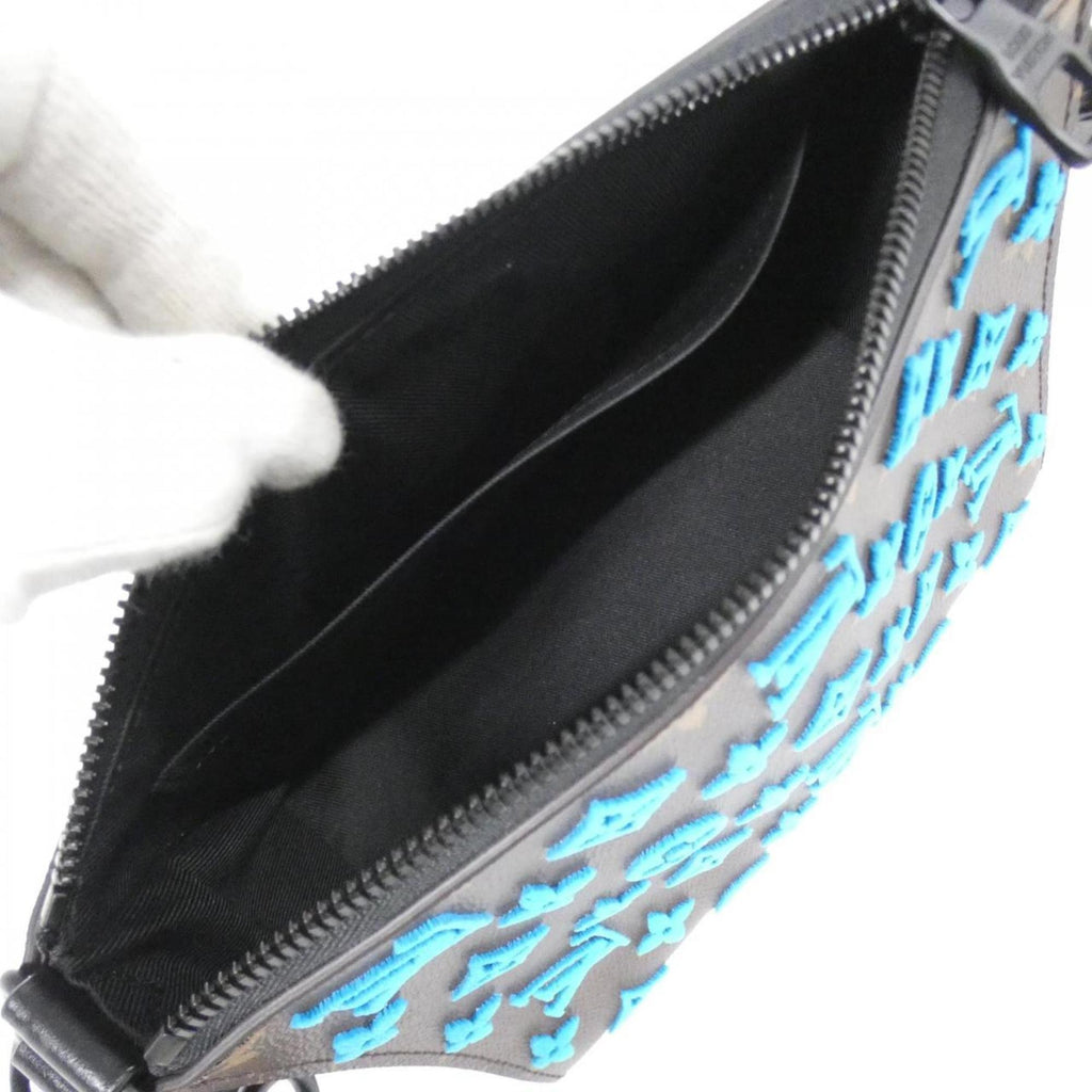 Louis Vuitton Marron Turquoise Coated Canvas Shoulder Bag (Pre-Owned)