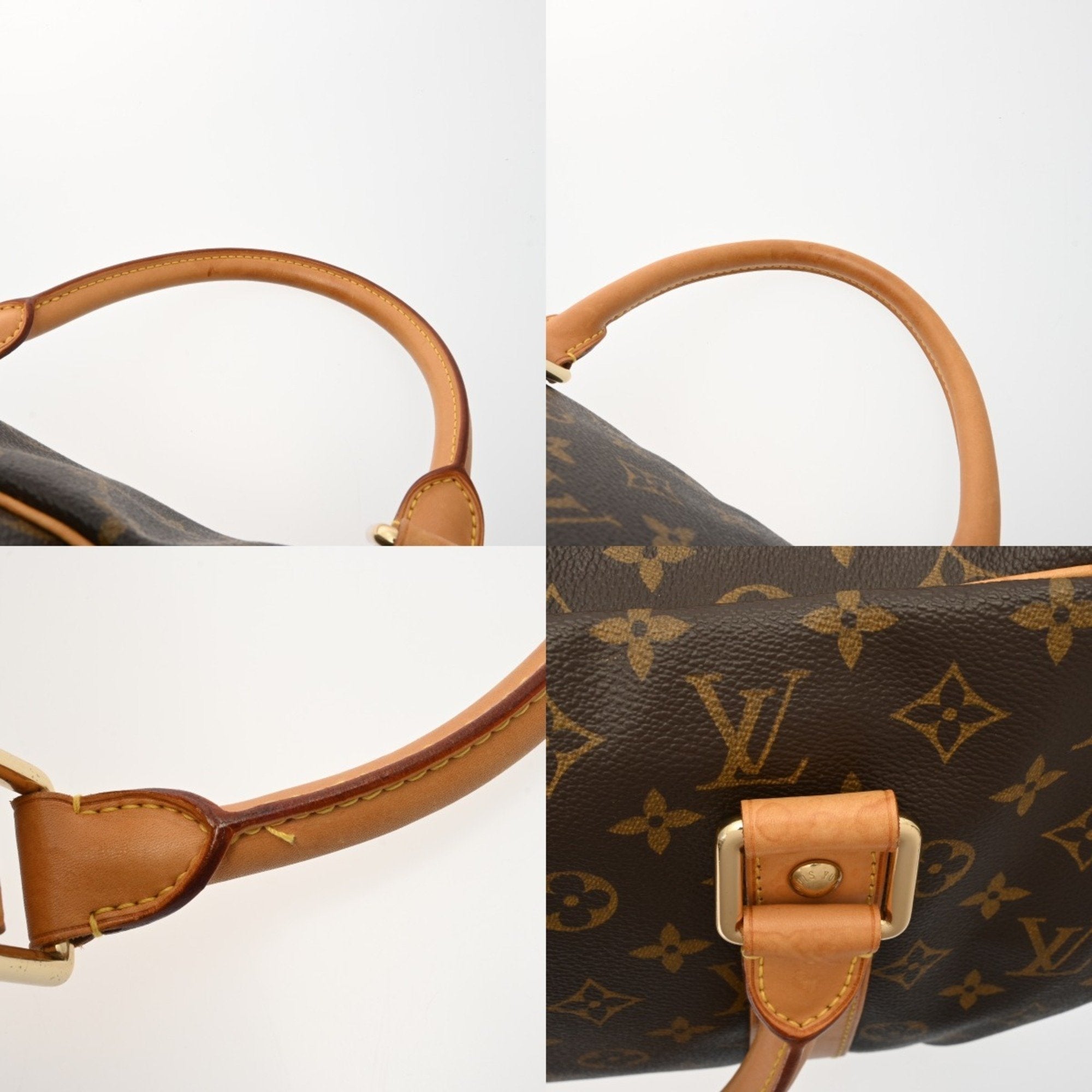 Louis Vuitton Brown Monogram Canvas Boston Bag (Pre-Owned)