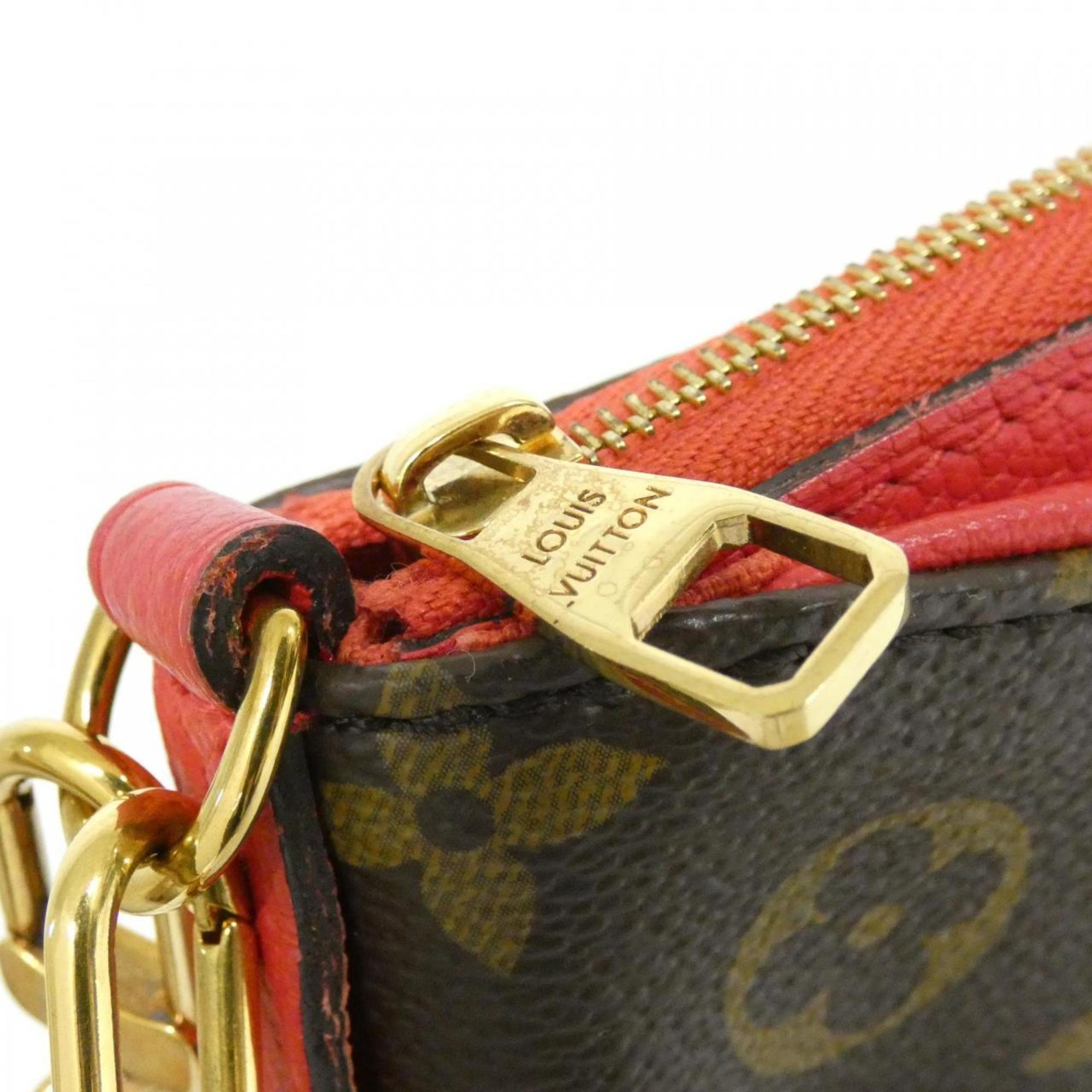 Louis Vuitton Cerise Marron Coated Canvas Shoulder Bag (Pre-Owned)