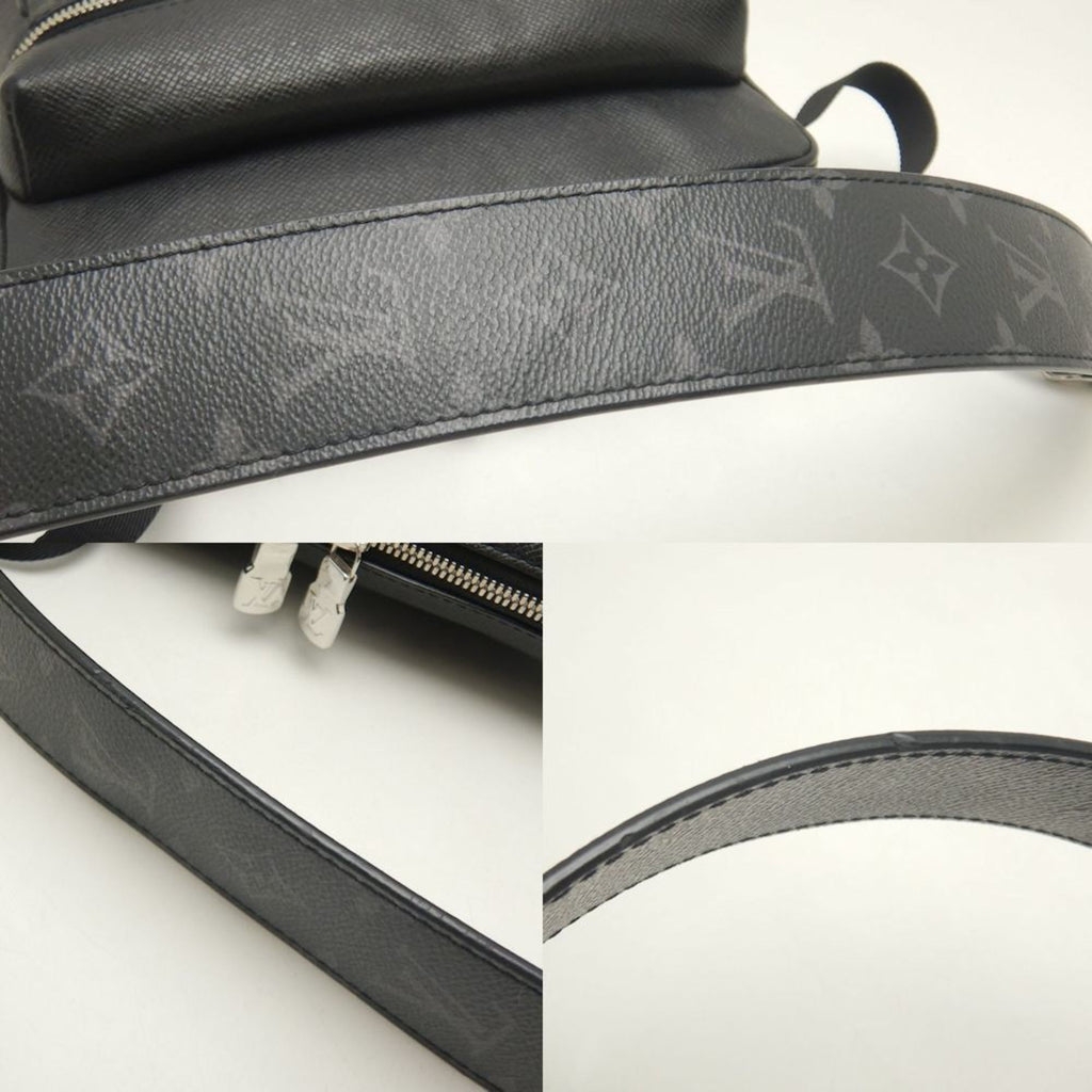 Louis Vuitton Taigarama Noir Pvc Leather Shoulder Bag (Pre-Owned)