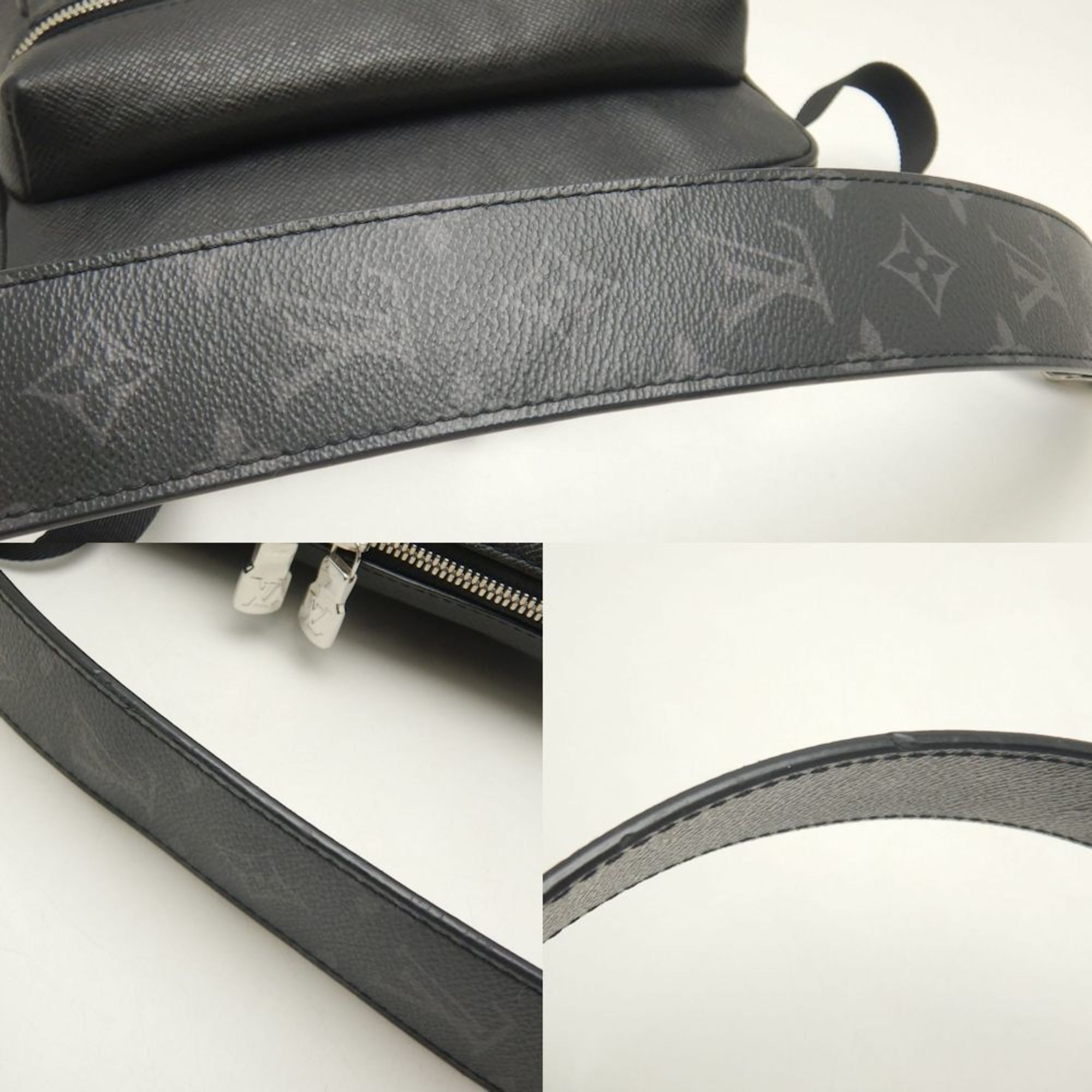 Louis Vuitton Taigarama Noir Pvc Leather Shoulder Bag (Pre-Owned)