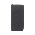 Louis Vuitton Black Leather Long Wallet (Bi-Fold) (Pre-Owned)