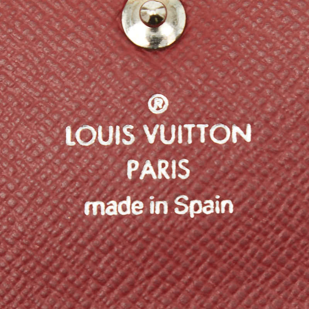 Louis Vuitton Red Color Cuir Ombre Leather Wallet (Bi-Fold) (Pre-Owned)