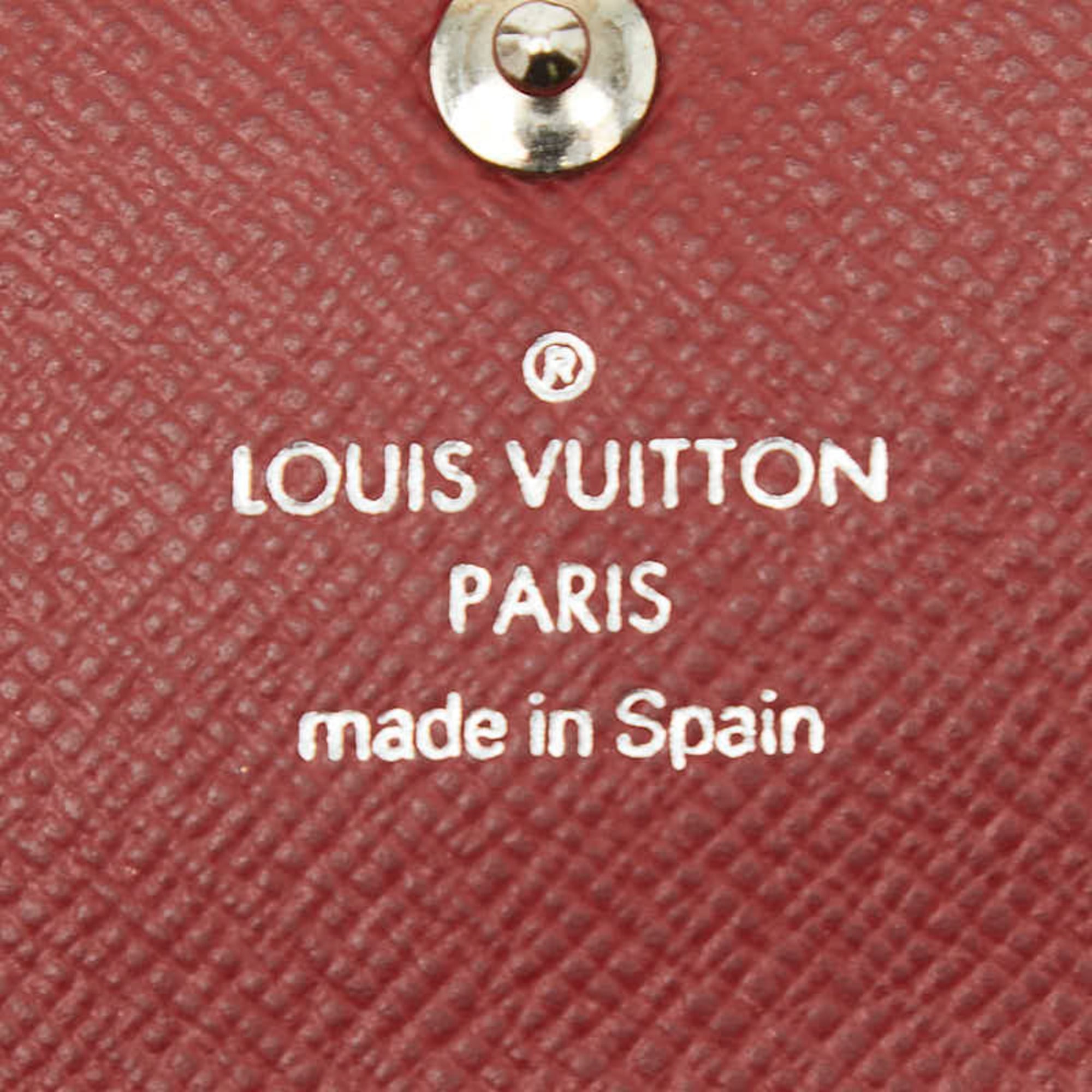 Louis Vuitton Red Color Cuir Ombre Leather Wallet (Bi-Fold) (Pre-Owned)