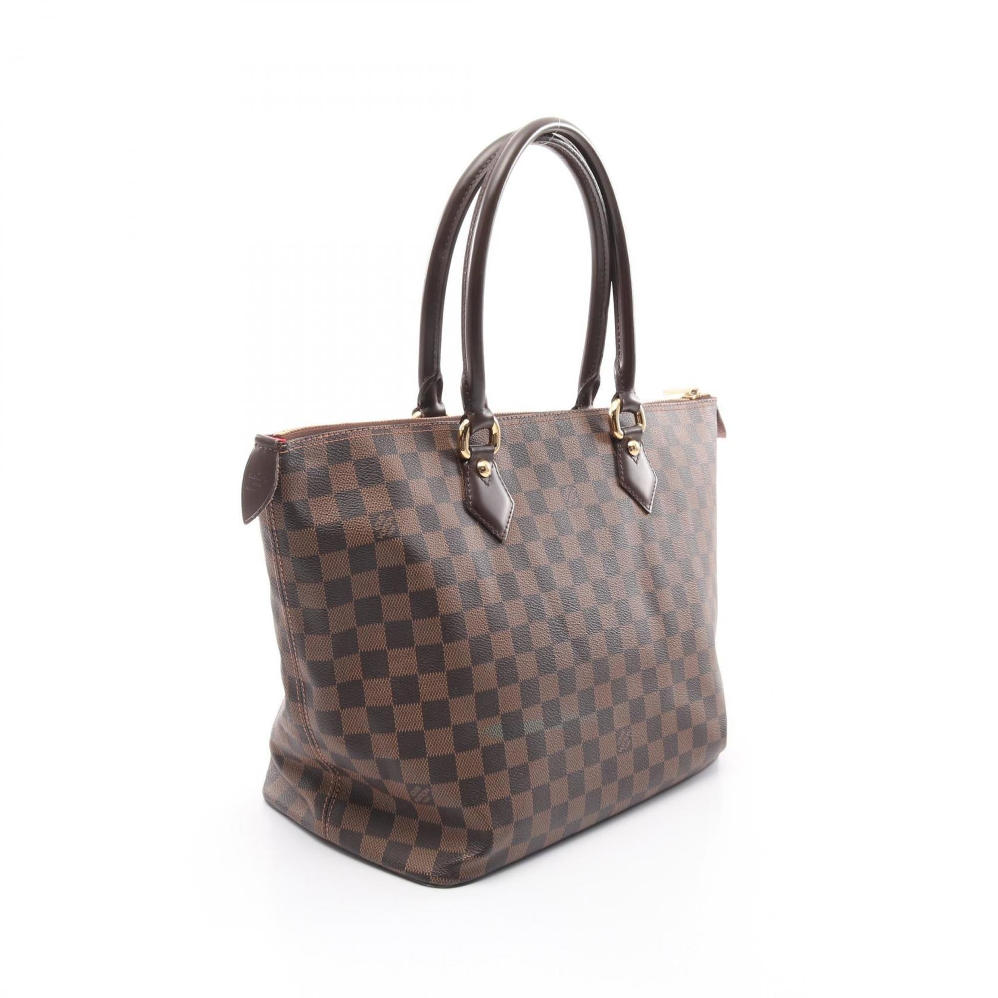 Louis Vuitton Brown Ebene Damier Canvas Pvc Coated Canvas Leather Tote Bag (Pre-Owned)
