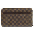 Louis Vuitton Damier Canvas Ebene Pvc Clutch Bag (Pre-Owned)