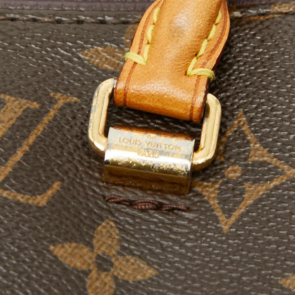 Louis Vuitton Brown Purple Pvc Leather Handbag Shoulder Bag (Pre-Owned)