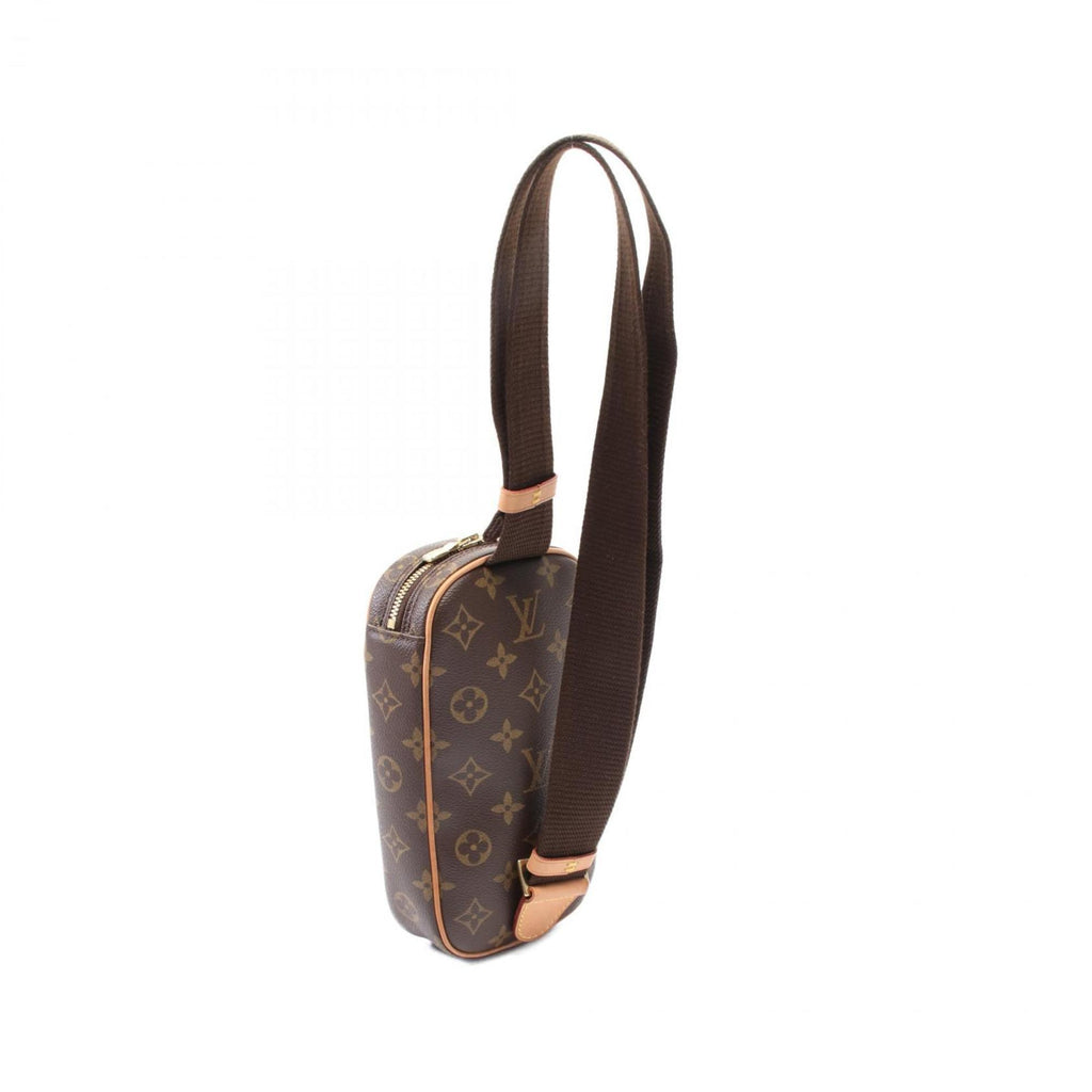 Louis Vuitton Brown Coated Canvas Leather Fanny Pack (Pre-Owned)