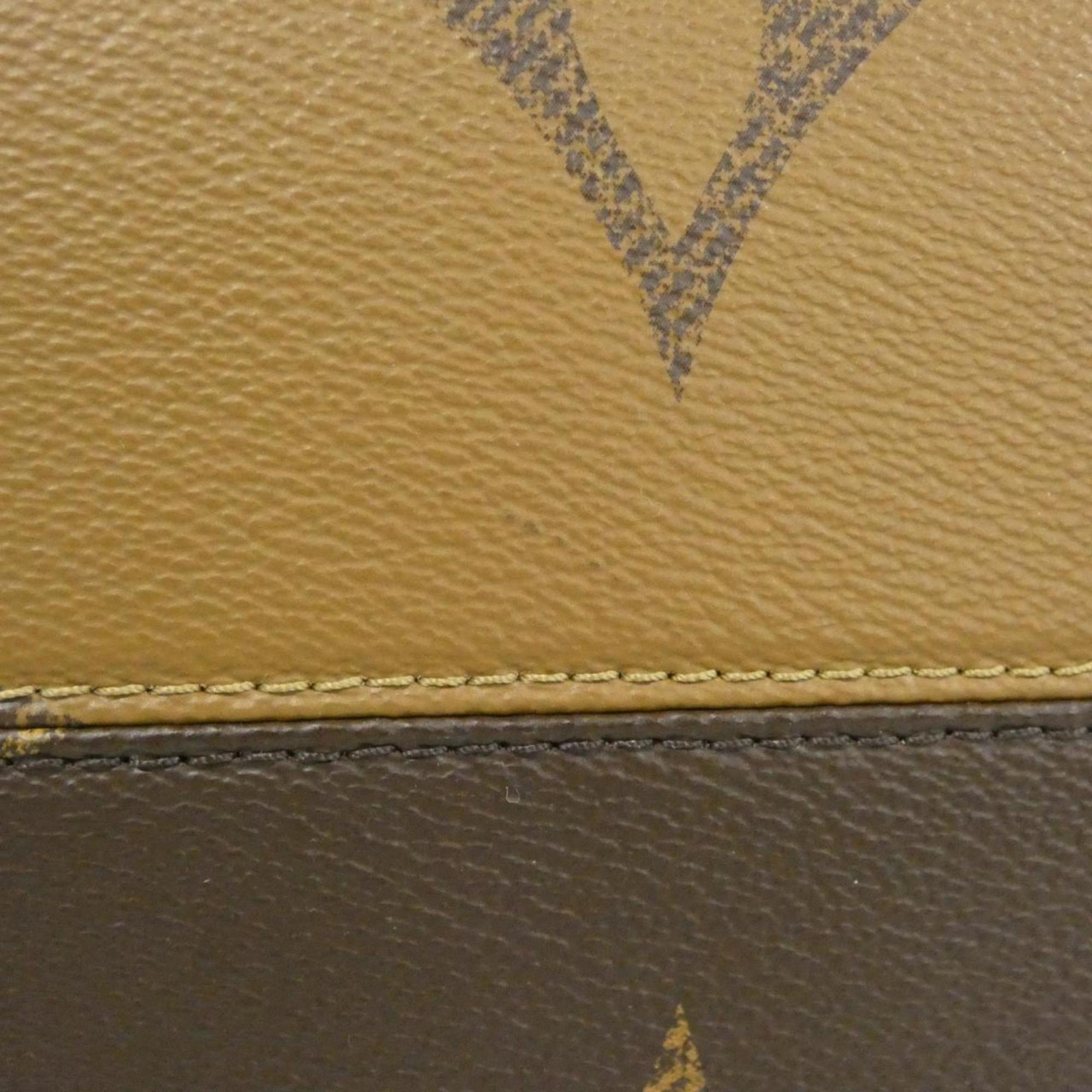 Louis Vuitton Monogram Marron Coated Canvas Handbag (Pre-Owned)