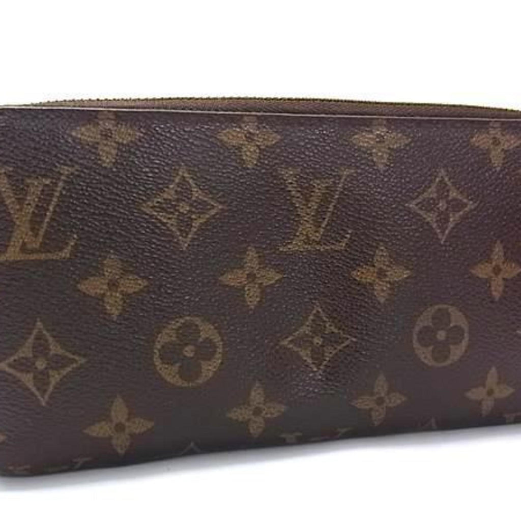 Louis Vuitton Brown Pvc Leather Long Wallet (Bi-Fold) (Pre-Owned)