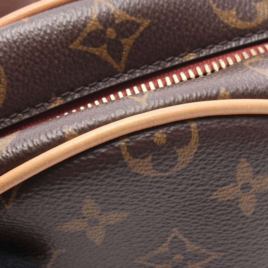 Louis Vuitton Monogram Brown Coated Canvas Leather Shoulder Bag (Pre-Owned)