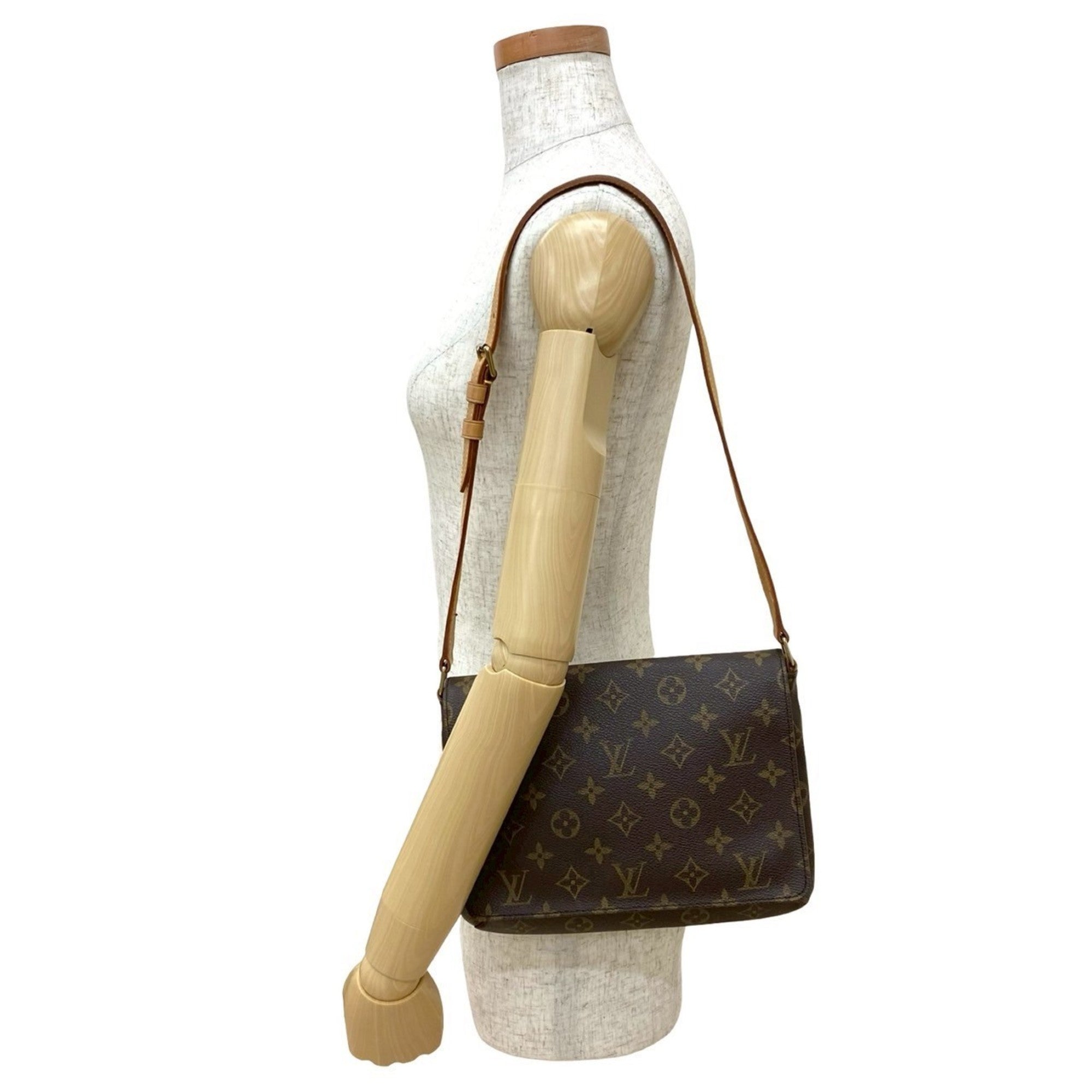 Louis Vuitton Brown Leather Pvc Shoulder Bag (Pre-Owned)