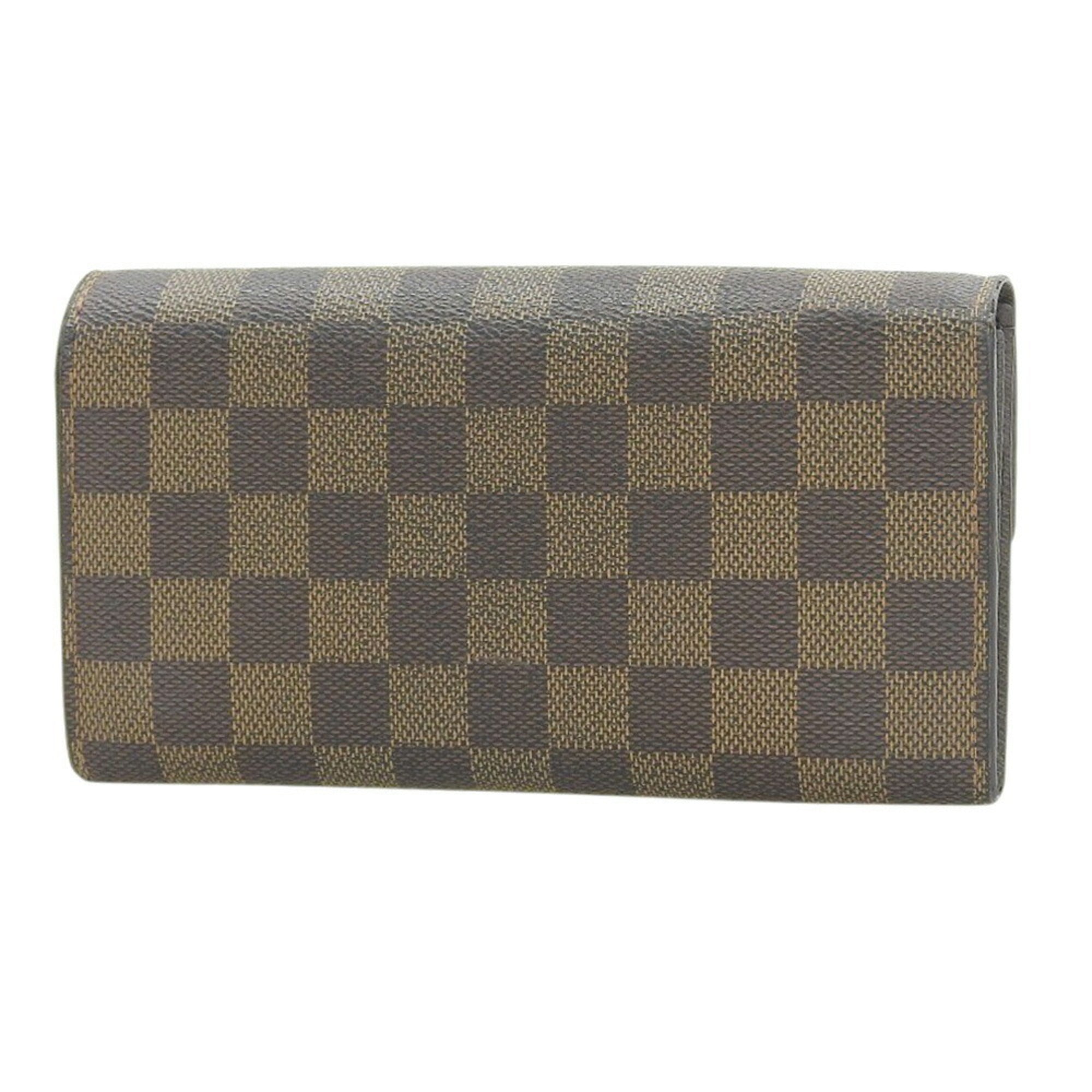 Louis Vuitton Ebene Pvc Long Wallet (Bi-Fold) (Pre-Owned)