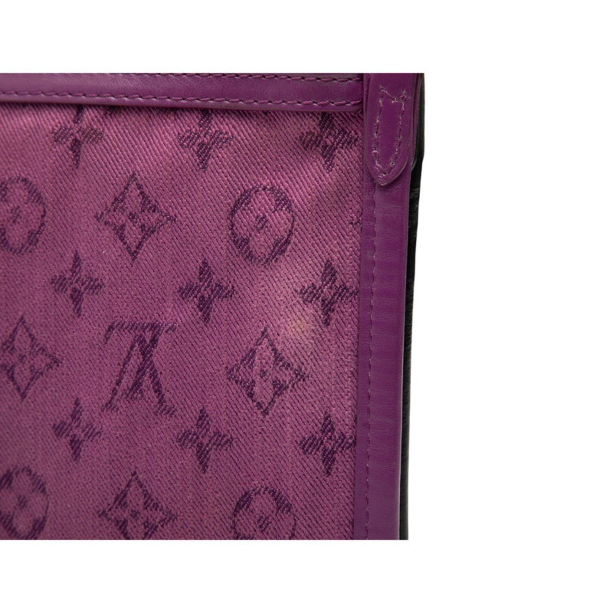 Louis Vuitton Brown Marron Purple Pvc Canvas Leather Shoulder Bag (Pre-Owned)