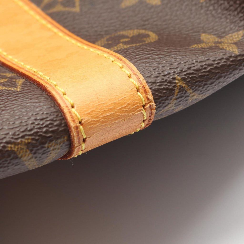 Louis Vuitton Brown Coated Canvas Leather Boston Bag (Pre-Owned)