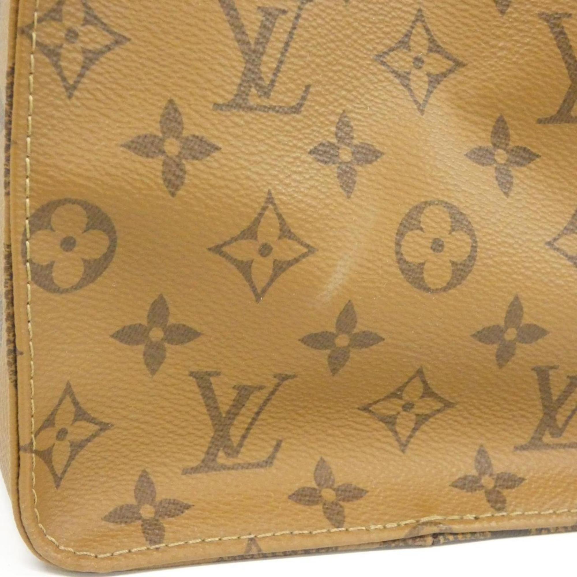 Louis Vuitton Marron Coated Canvas Handbag (Pre-Owned)
