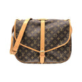 Louis Vuitton Brown Coated Canvas Shoulder Bag (Pre-Owned)