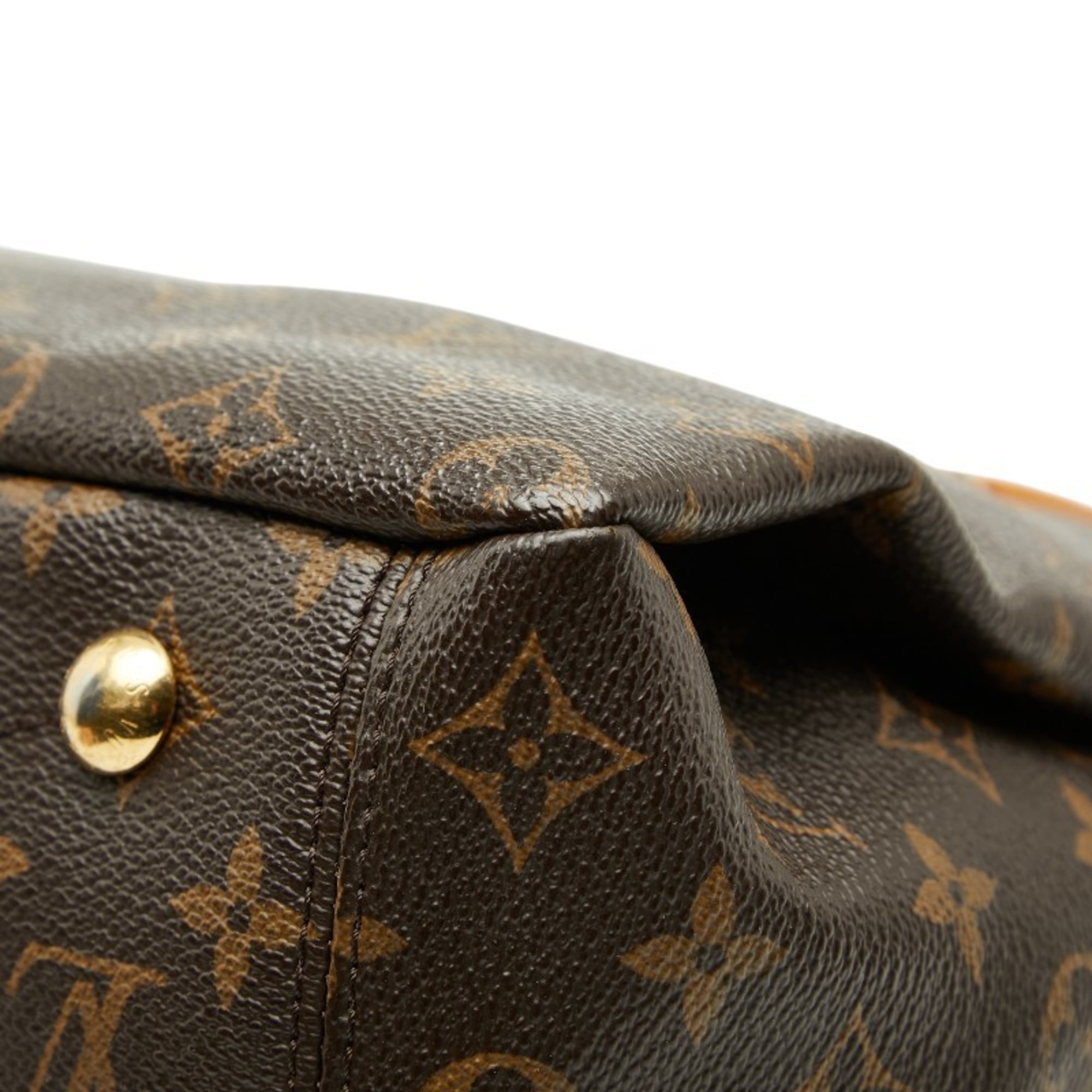 Louis Vuitton Brown Purple Pvc Leather Handbag Shoulder Bag (Pre-Owned)