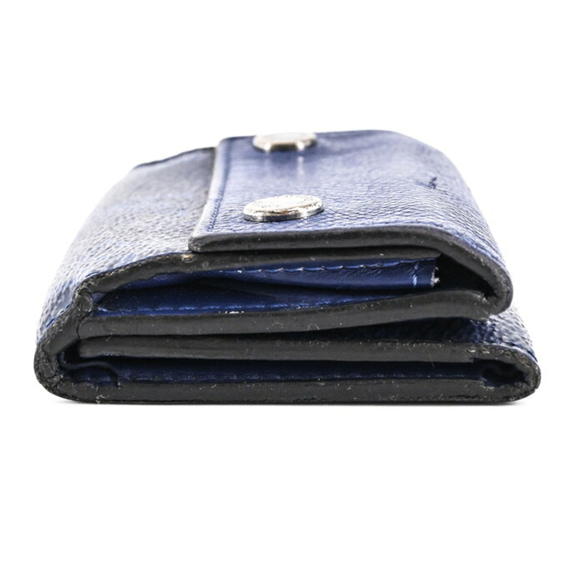 Louis Vuitton Blue Taigarama Wallet (Tri-Fold) (Pre-Owned)