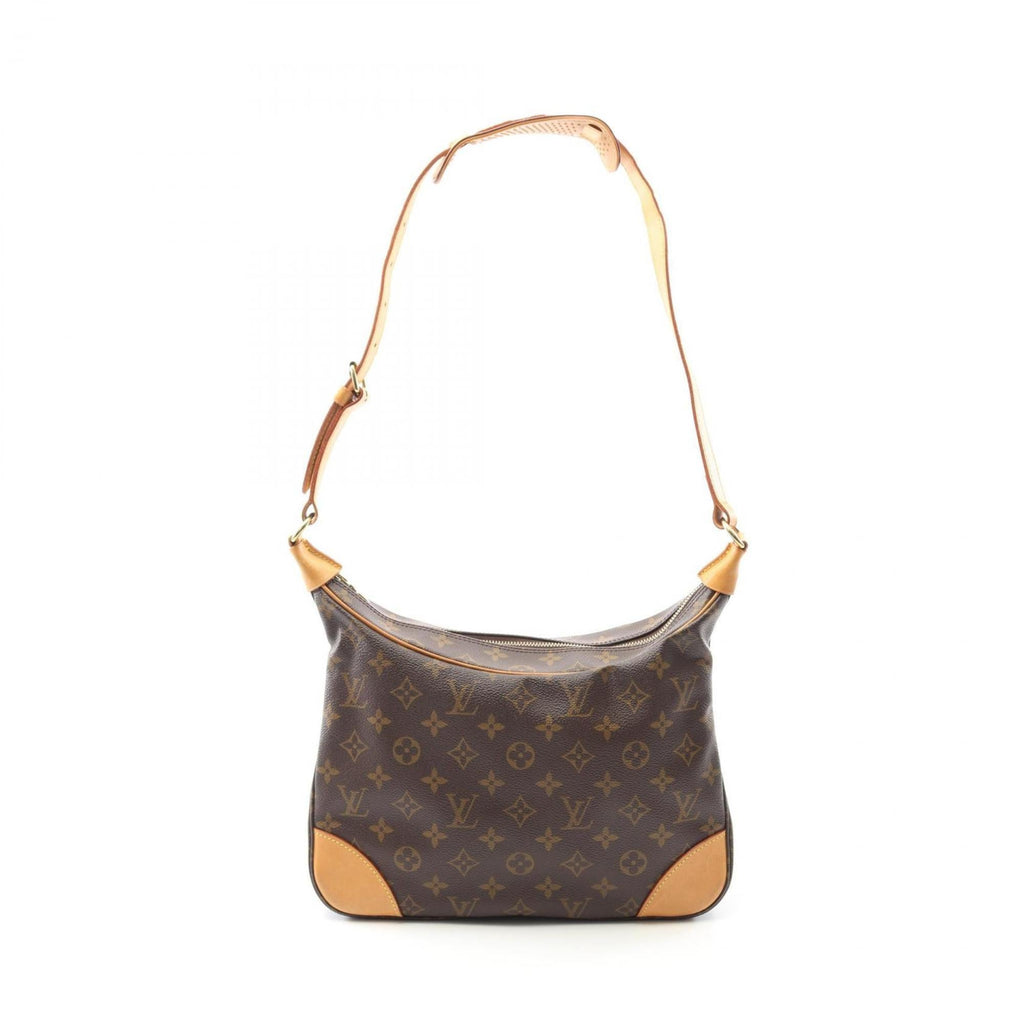 Louis Vuitton Brown Coated Canvas Leather Shoulder Bag (Pre-Owned)