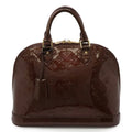 Louis Vuitton Bordeaux Rouge Fauviste Monogram Vernis Handbag (Pre-Owned)