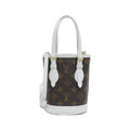 Louis Vuitton Blanc Marron Monogram Monogram Leather Handbag (Pre-Owned)