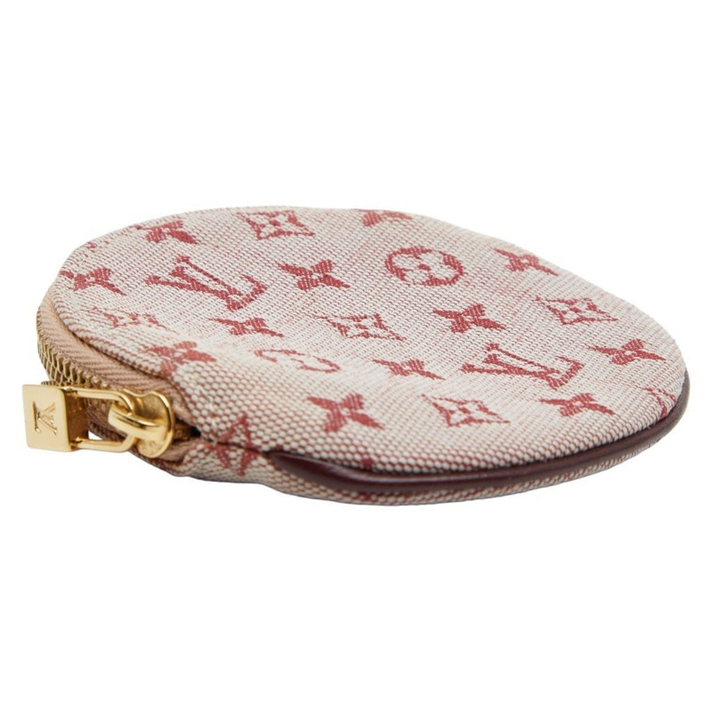 Louis Vuitton Cerise Red Color Canvas Leather Coin Purse/Coin Case (Pre-Owned)