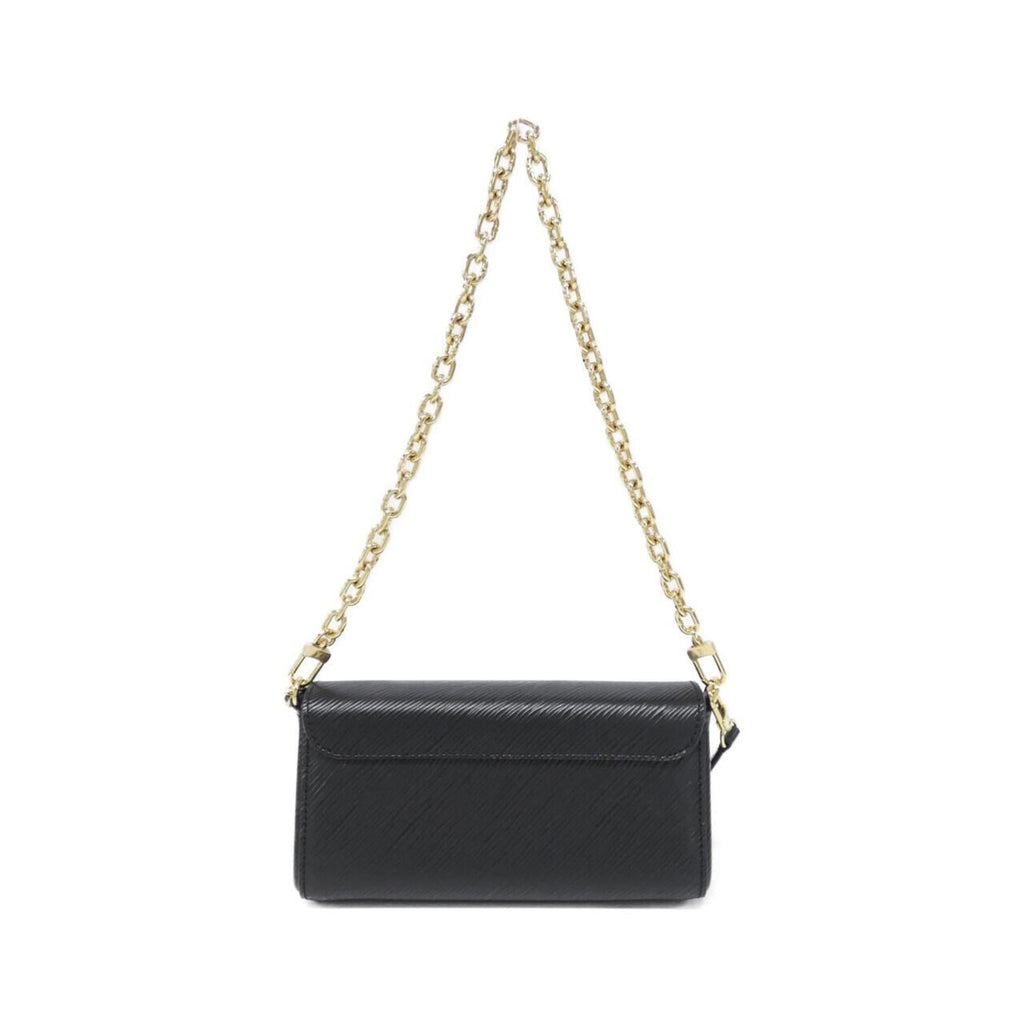 Louis Vuitton Black Leather Handbag Pochette (Pre-Owned)