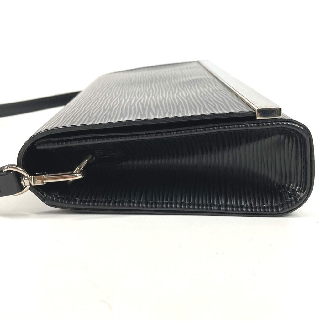 Louis Vuitton Epi Black Noir Epi Leather Clutch Bag Pochette Shoulder Bag (Pre-Owned)