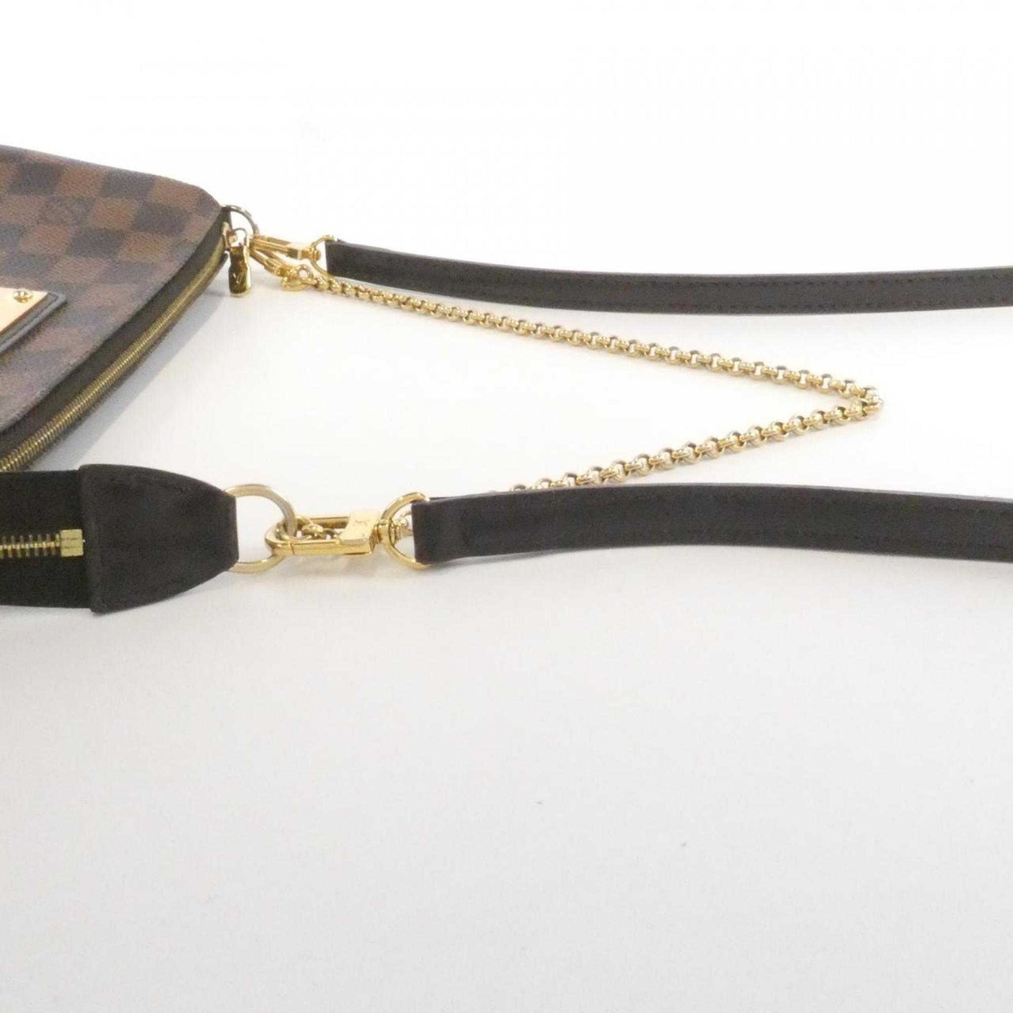 Louis Vuitton Ebene Coated Canvas Shoulder Bag (Pre-Owned)