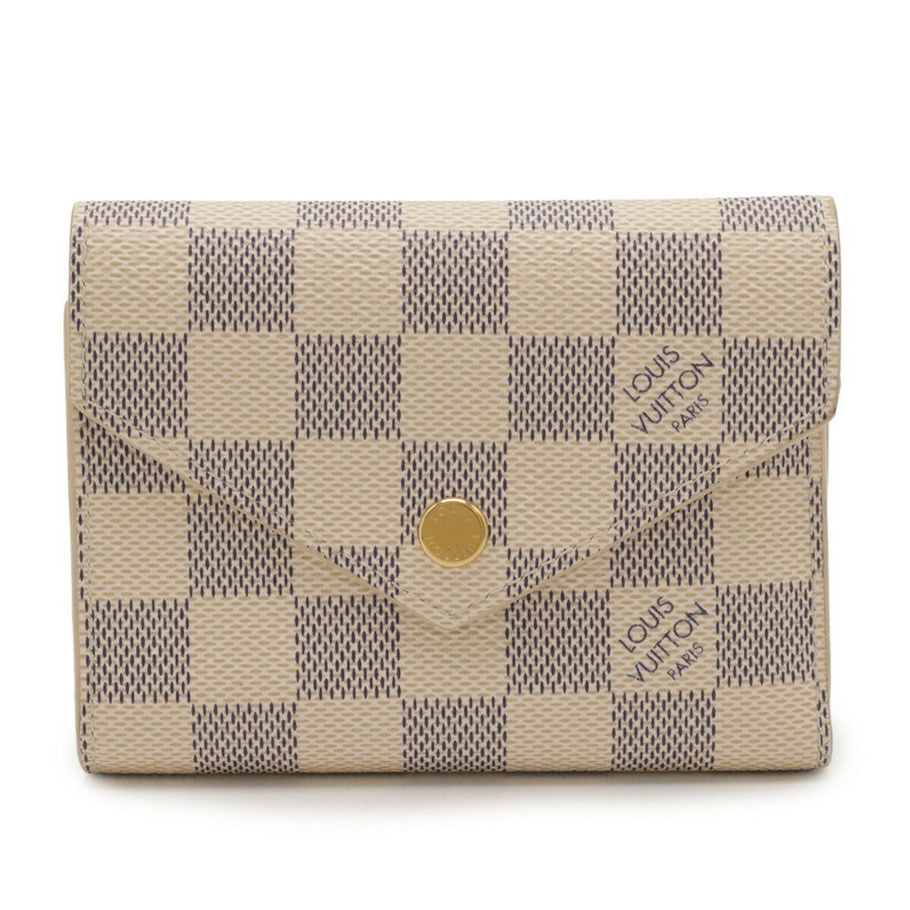 Louis Vuitton Damier Azur Ivory Damier Azur Wallet (Tri-Fold) (Pre-Owned)