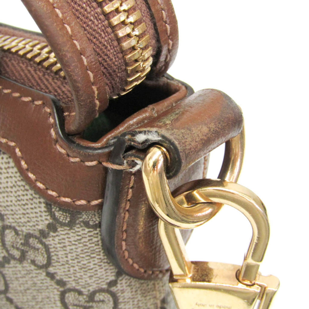 Interlocking G Patch Wristlet Messenger Bag GG Coated Canvas Small