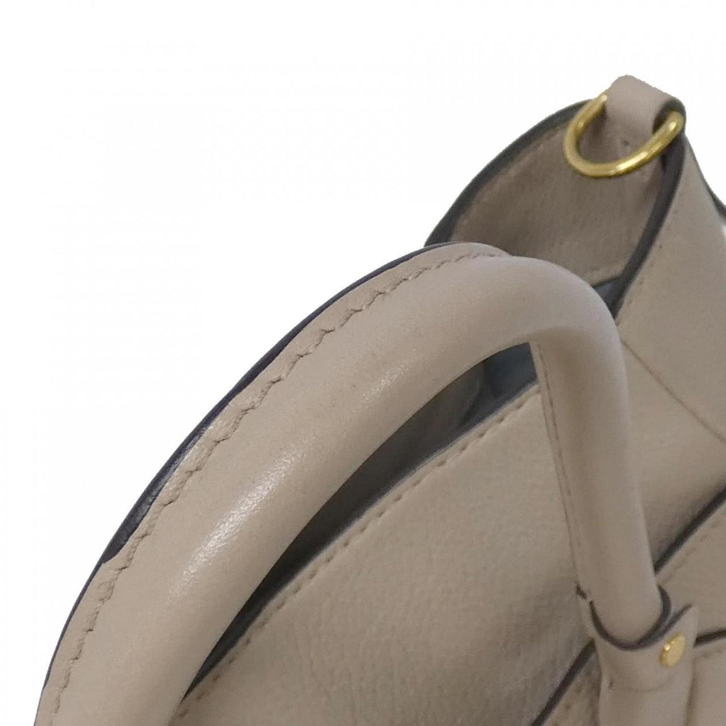 Louis Vuitton Grayish Coated Canvas Leather Handbag (Pre-Owned)
