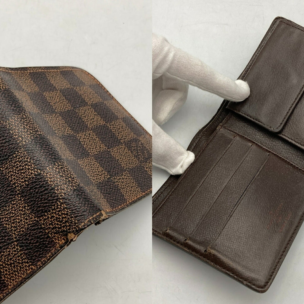 Louis Vuitton Brown Pvc Leather Wallet (Bi-Fold) (Pre-Owned)