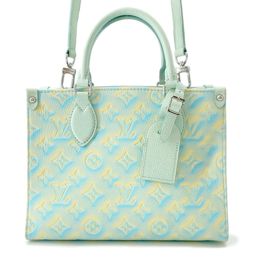 Louis Vuitton Blue Monogram Yellow Monogram Empreinte Handbag Shoulder Bag (Pre-Owned)