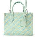 Louis Vuitton Blue Monogram Yellow Monogram Empreinte Handbag Shoulder Bag (Pre-Owned)