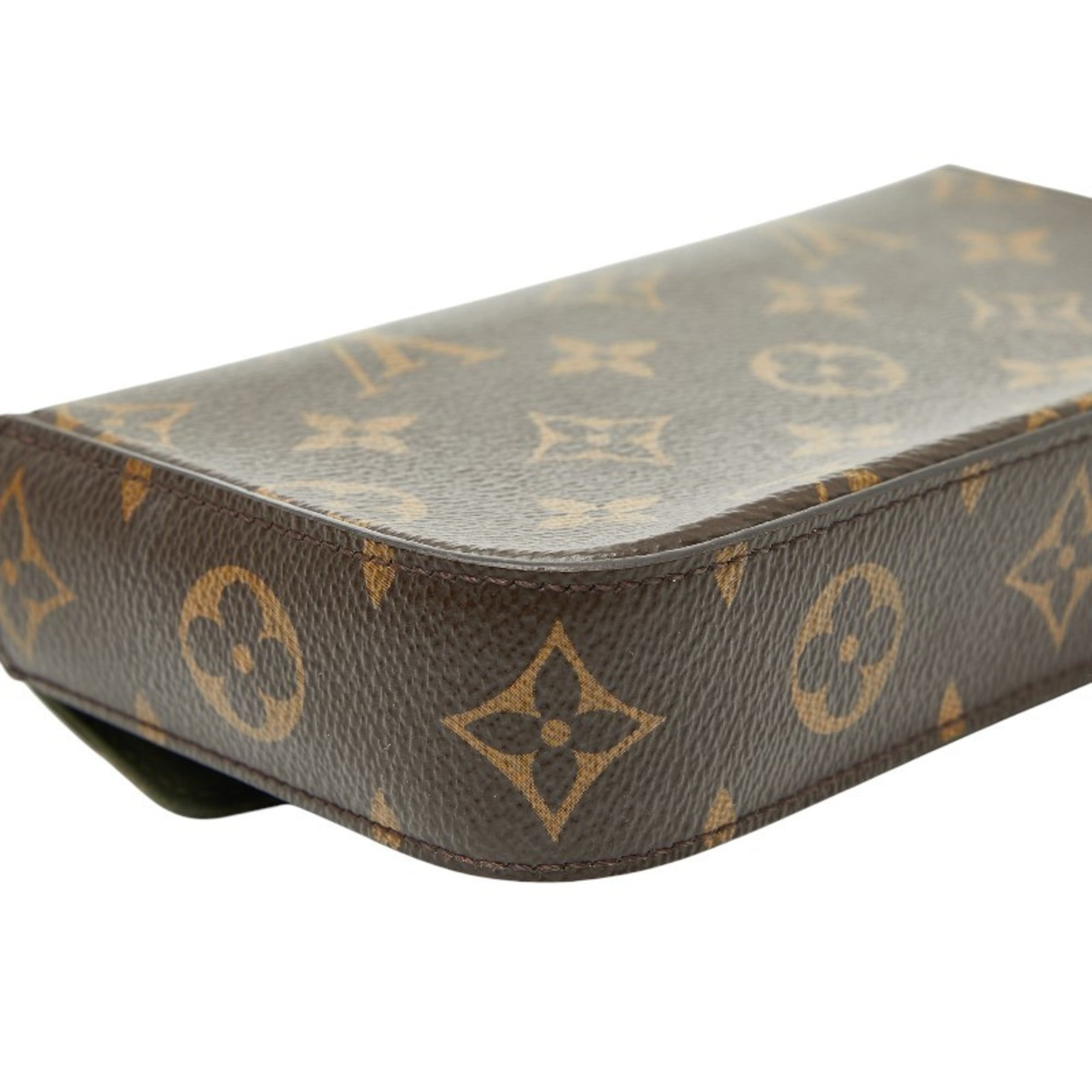 Louis Vuitton Brown Pvc Leather Pochette Pouch Shoulder Bag (Pre-Owned)